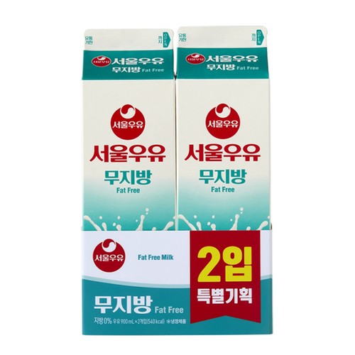 서울우유 무지방우유 (900ML*2)