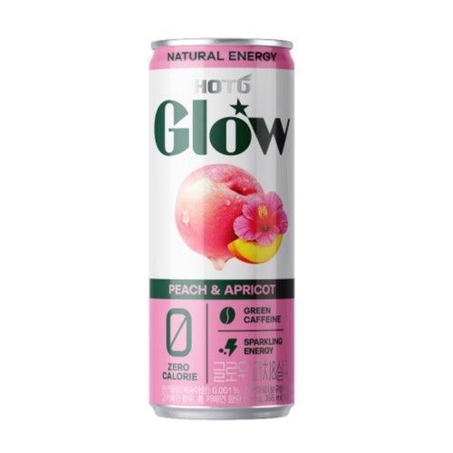 롯데칠성음료 핫식스 글로우 복숭아&살구 (355ML)