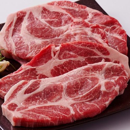 끝돼 캐나다산 돼지 목심 구이용(냉장) (600G)