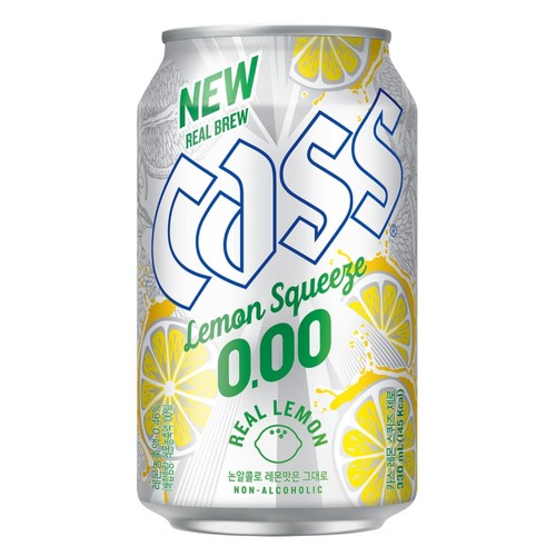 오비맥주 카스 0.00 레몬스퀴즈 (330ML)