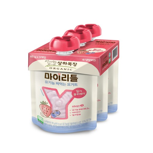 매일 상하목장 유기농 짜먹는 요거트 딸기블루베리 (85G*3입)