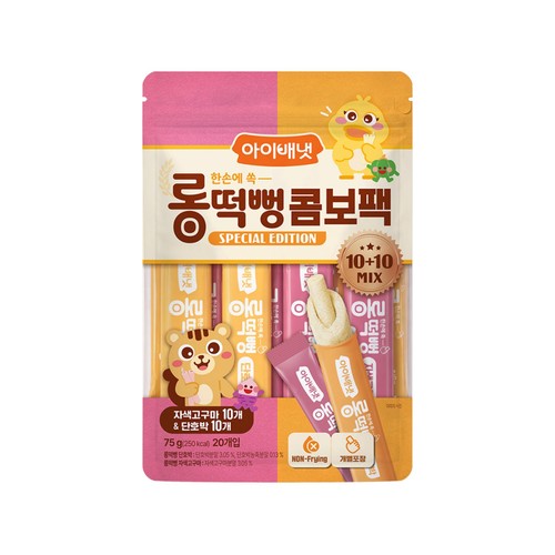 아이배냇 롱떡뻥 어린이날 콤보팩(NEW) (75G)