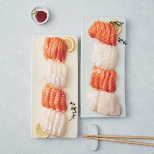광어 연어 모둠회 (400G)
