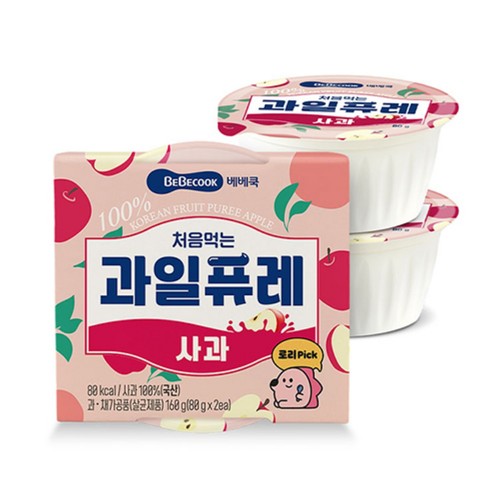 베베쿡 처음먹는 과일퓨레 사과 (160G)