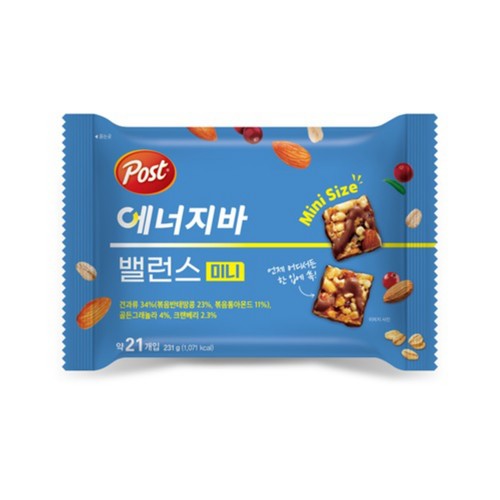 포스트 에너지바 밸런스 미니 (231G)