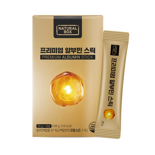내추럴박스 프리미엄 알부민 스틱 (20G*15포)