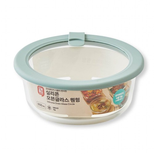 오늘좋은 실리콘 오븐글라스원형 (650ML)