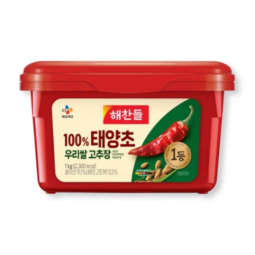 해찬들 100% 태양초 우리쌀 고추장 (1KG)