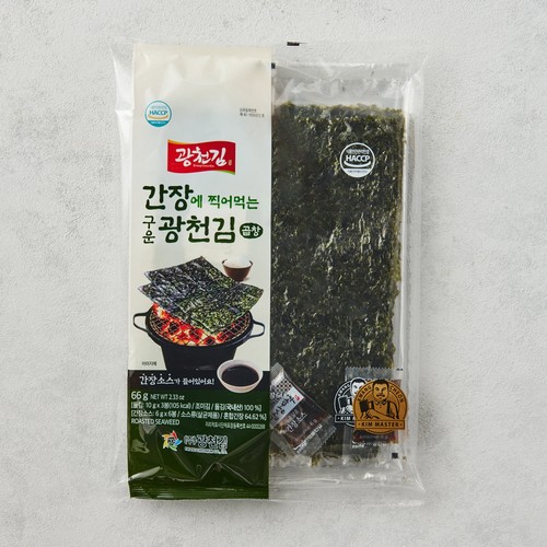 간장에 찍어먹는 구운 광천김(곱창) (22G*3봉)