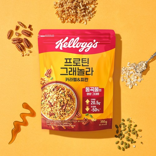 켈로그 카라멜&피칸 프로틴 딜라이트 (350G)