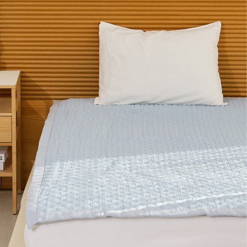 오늘좋은 울트라쿨 시어서커 패드(S,그레이블루) (110*200CM)