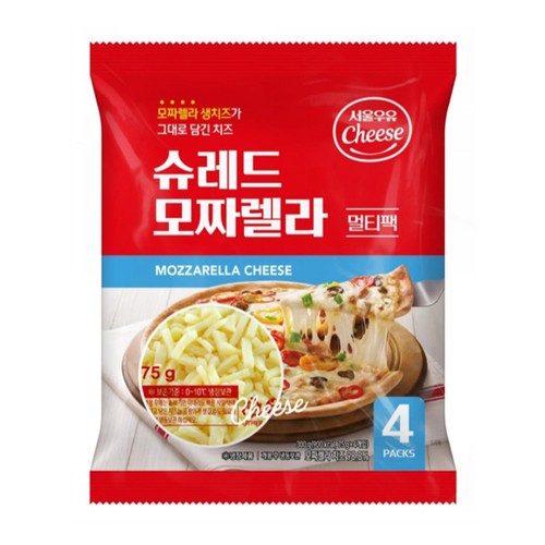 서울우유 슈레드 모짜렐라 치즈 멀티팩 (300G)