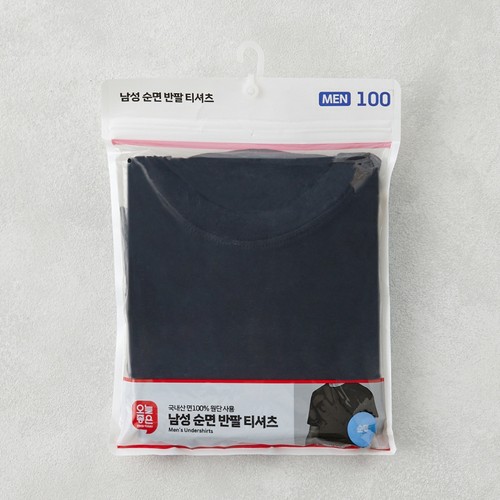WHITE/100 오늘좋은 남성 반팔티셔츠