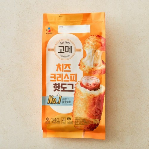 CJ 고메 치즈크리스피 핫도그 (340G)