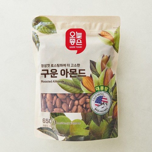 오늘좋은 구운 아몬드 대용량기획 (650G)