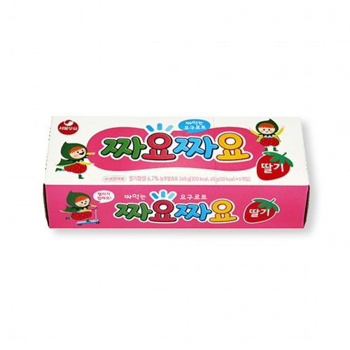 서울우유 짜요짜요 딸기 (40G*6입)