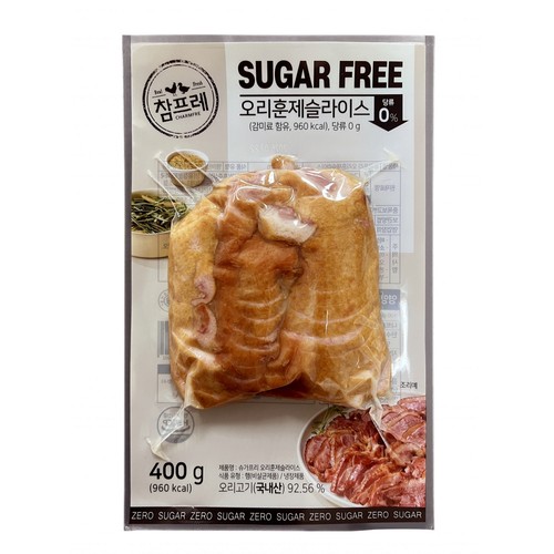 참프레 슈가프리 오리훈제슬라이스 (400G)