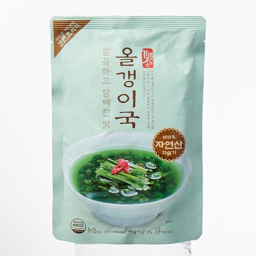깔끔하고 담백한맛 올갱이국 (500G)