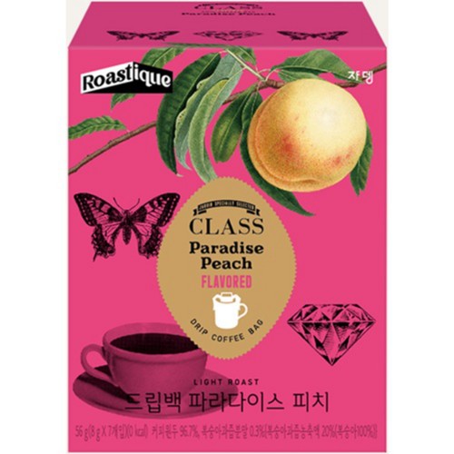 쟈뎅 로스티크 클래스 피치 드립백 (8G*7입)