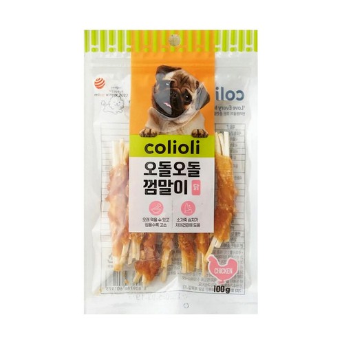 콜리올리 오돌오돌 껌말이 (닭고기) (100G)