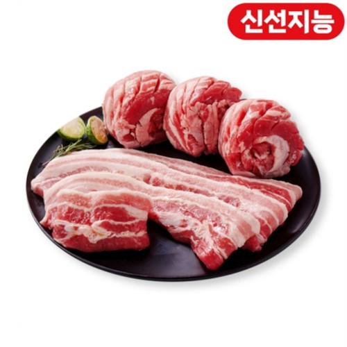끝돼 캐나다산 돼지 삼겹살 구이용(냉장) (600G)