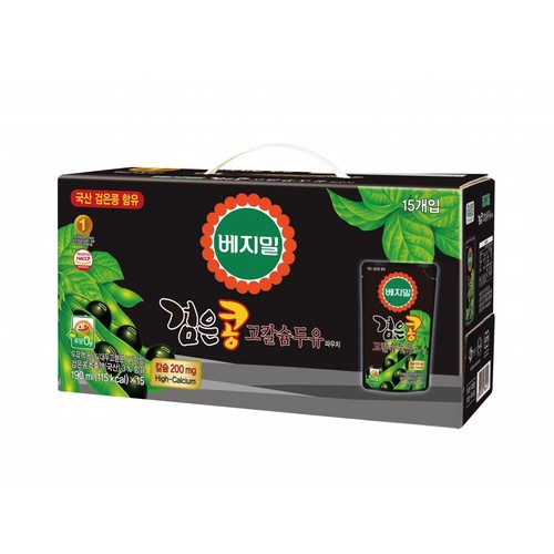  베지밀 검은콩 고칼슘두유 (파우치) (190ML*15입)