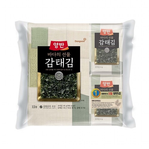 양반 감태김 식탁 (4G*12봉)