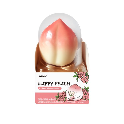 엔제이 해피 소르베 복숭아맛 (70G)