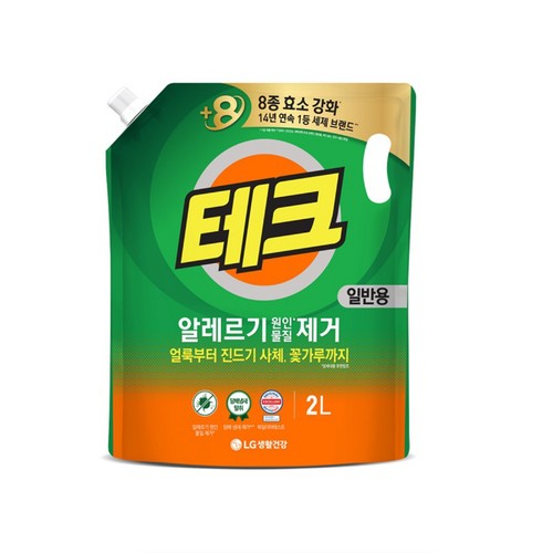 테크 알레르기 원인물질 제거 리필 (일반) (2L)