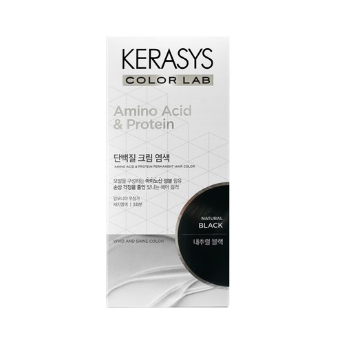  케라시스 단백질 크림 염색약 (내추럴블랙) (120G)