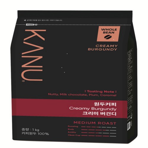 카누 크리미 버건디 홀빈원두 (1KG)