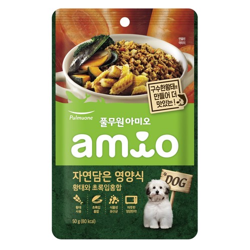 풀무원 아미오 자연담은 영양식 황태와 초록잎홍합 (화식) (50G)