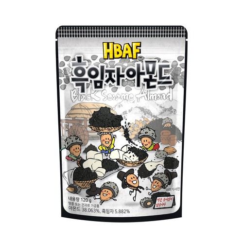 HBAF 흑임자 아몬드 (120G)
