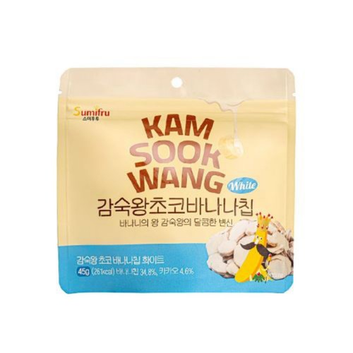감숙왕 초코 바나나칩(화이트) (45G)