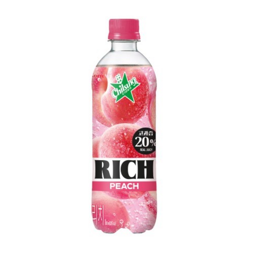 롯데칠성음료 사이다리치 복숭아 (500ML)