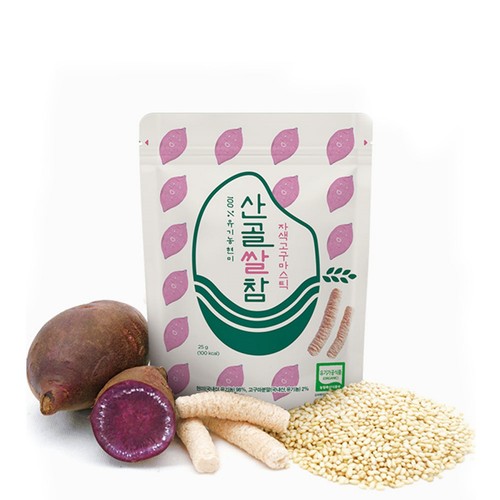  산골쌀참 자색고구마스틱 (25G)