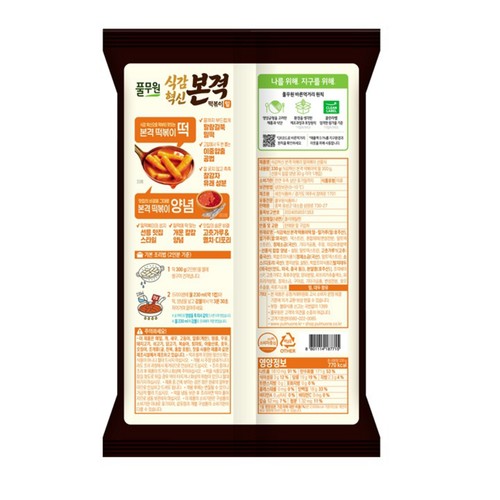 풀무원 선릉식 본격 밀떡볶이 (330G)
