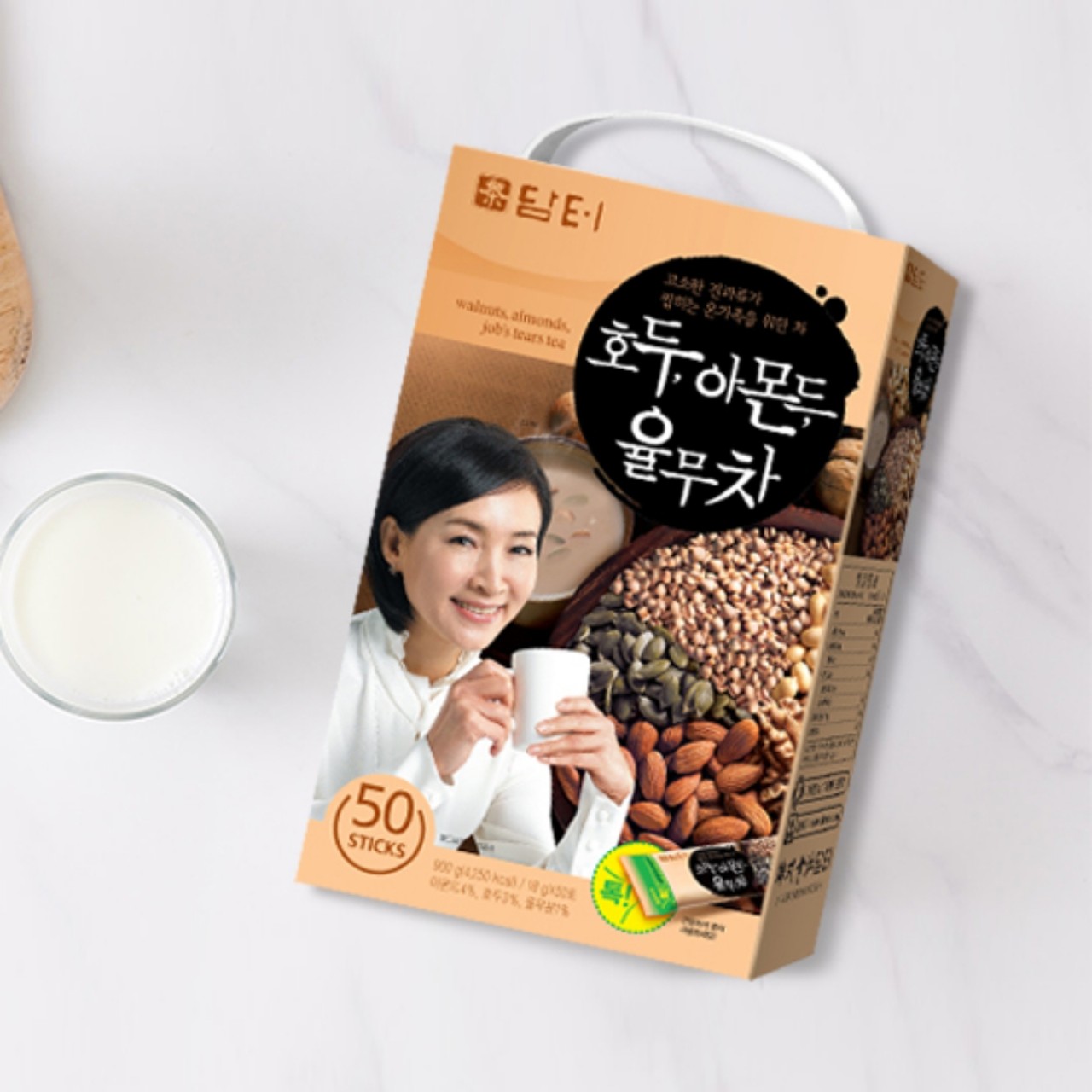 담터 호두아몬드 율무차 (18G*50입)ㅣ롯데마트 제타 최상의 신선 식품과 다양한 간편식을 롯데마트 제타에서 만나보세요