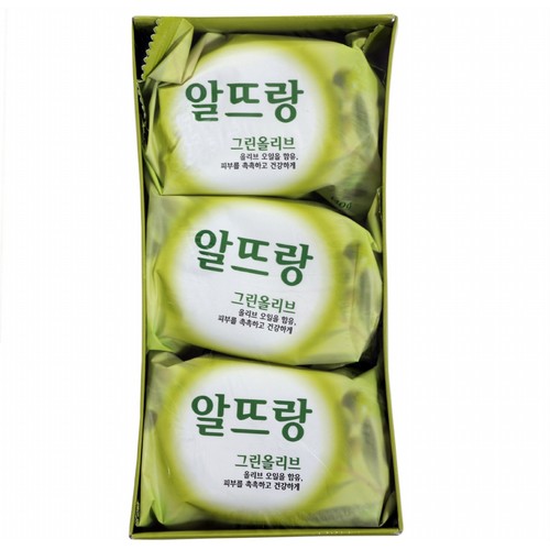  알뜨랑 비누 (그린올리브) (140G*3개)