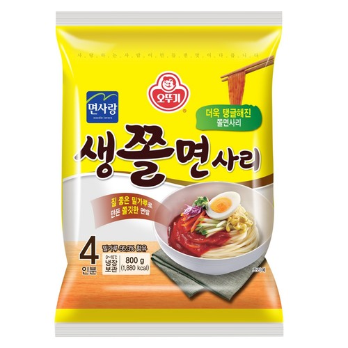 오뚜기 생쫄면 사리 (4인) (800G)