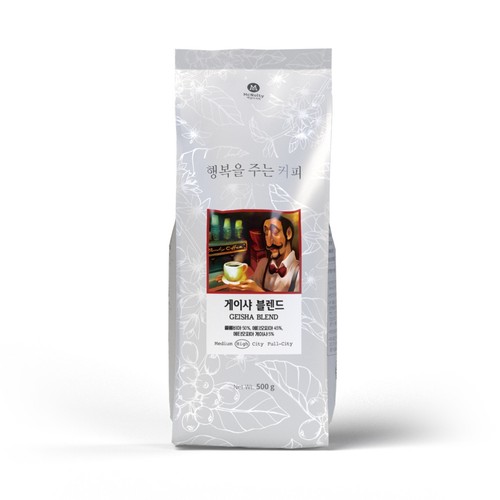 맥널티 행복을주는커피 게이샤 블렌드 (500G)