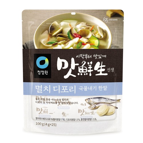 청정원 맛선생 멸치디포리 국물내기 한알 (100G)