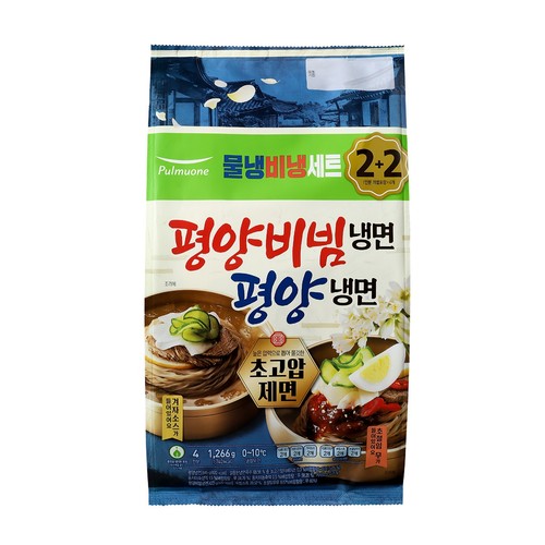 풀무원 평양비빔냉면 (2인)+평양냉면 (2인) (1,266G)