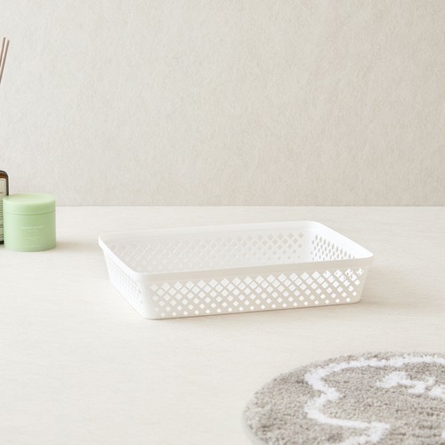 오늘좋은 스퀘어 바스켓 (A4, 화이트) (33.5*24*6.6CM)