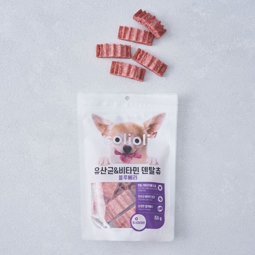 콜리올리 유산균&비타민 덴탈츄(블루베리) (150G)