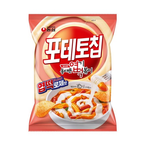 농심 포테토칩 엽떡로제맛 (95G)