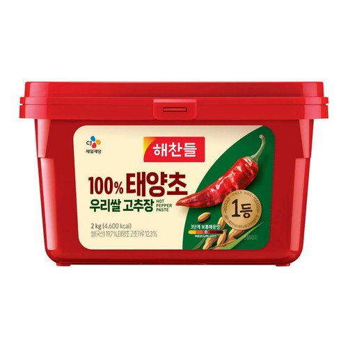 해찬들 100% 태양초 우리쌀 고추장 (2KG)