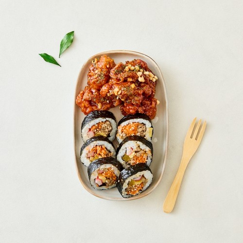 한끼 닭강정 N 김밥세트 (1팩)