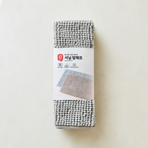 오늘좋은 셔닐 발매트 2P (40*60CM)