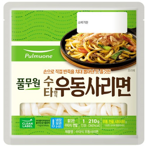 풀무원 수타식 우동사리면 (1인) (210G)